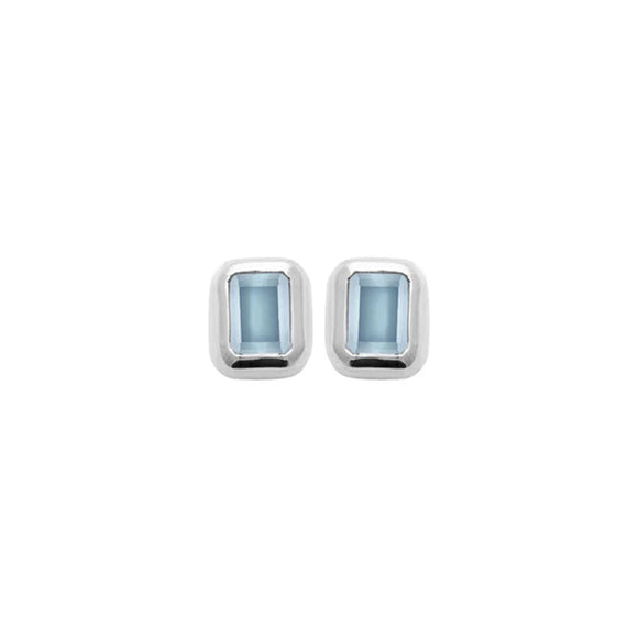 Boucles d'oreilles zirconiums bleu 682-2268