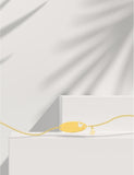 Bracelet d'identité bébé avec papillons en or jaune 9ct 446J219