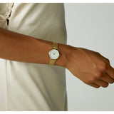 Rosefield Small Edit mesh doré fond nacre