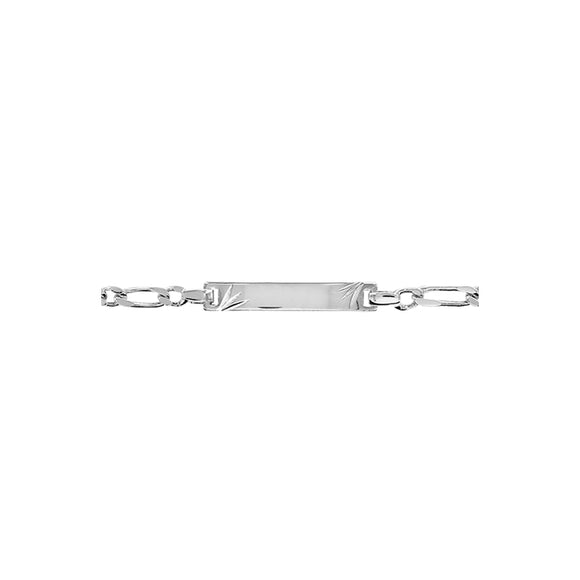 Bracelet identité enfant 1+1  3mm diamanté étoile 644-645