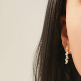 Boucles d'oreilles en plaqué or 782-1067