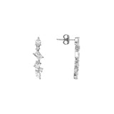 Boucles en argent et zirconiums 682-2460