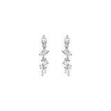 Boucles en argent et zirconiums 682-2460