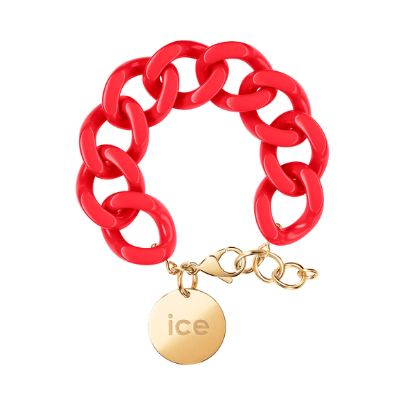 ICE Chain bracelet Red Passion - Gold