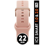 Bracelet Nude Pink boucle Rosegold pour Ice Smart 22mm