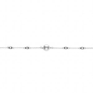 Bracelet en argent et perles blanches 645-2070