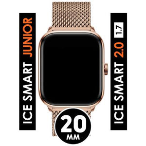 Bracelet Métallique Milanais Rose gold pour Ice Smart 2.0 20mm