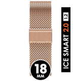 Bracelet Métallique Milanais Rosegold pour Ice Smart 2 18mm