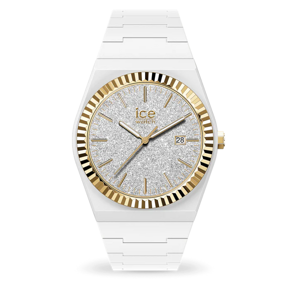 ICE power White glitter gold