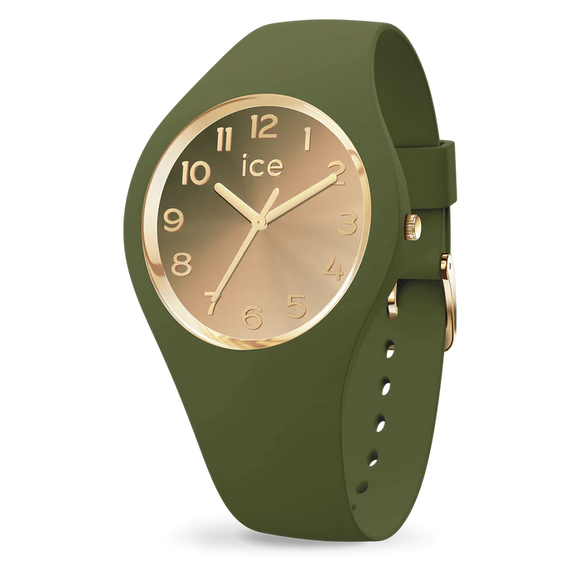 Ice Sunset olive green