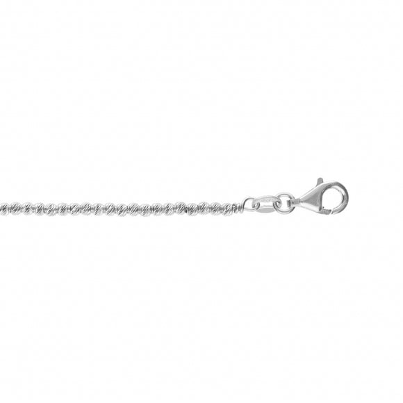 Bracelet boules diamantées en argent 645-2174