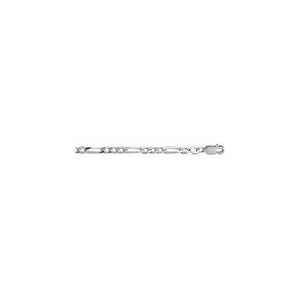 Chaine figaro 3+1 en argent épaisseur 3mm 45cm