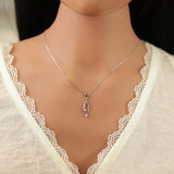 Collier losange entrelacé en argent 654z2320