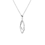 Collier losange entrelacé en argent 654z2320