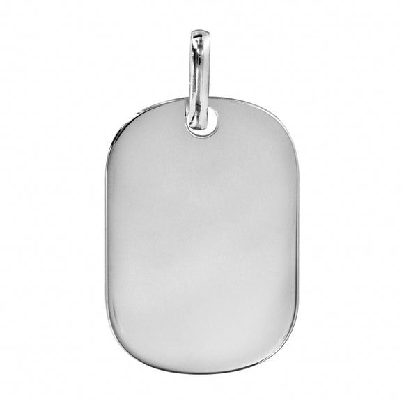Plaque GI à graver en argent 660-1501