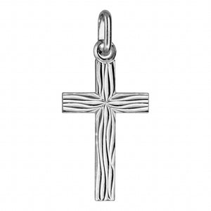 Pendentif croix striée 662-658