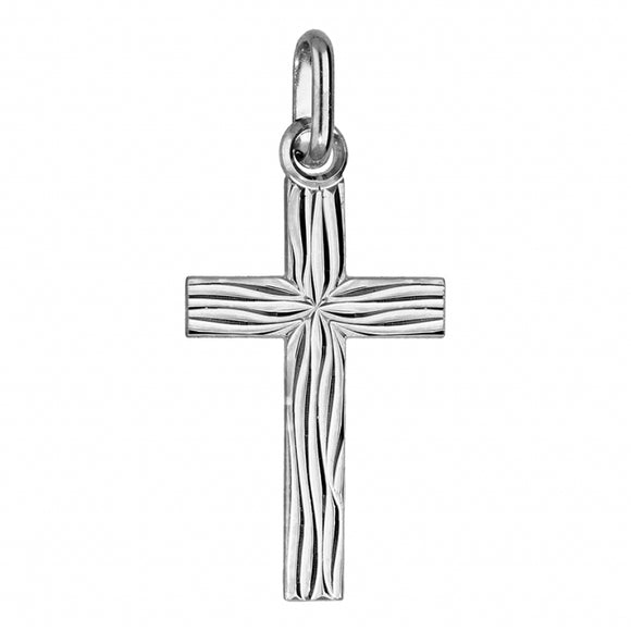 Pendentif croix striée 662-658