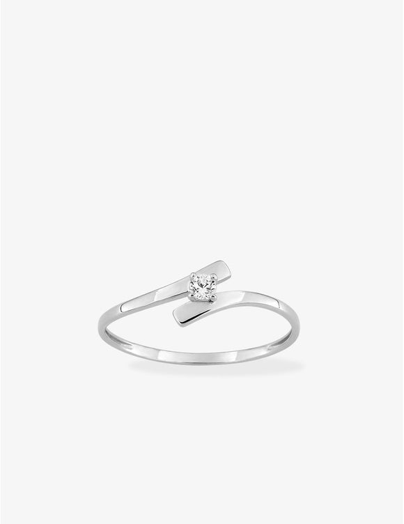 Bague or blanc 9ct 401-236