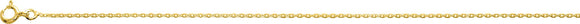 Chaine maille forçat en plaqué or 1.30mm