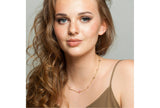 Collier en vermeil + pierre de couleurs 654V200