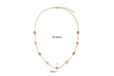 Collier en vermeil + pierre de couleurs 654V200