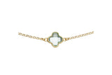 Collier en vermeil + pierre de couleurs 654V202