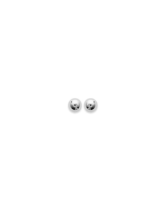 Boucles Argent boule 4mm 686-557