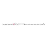 Bracelet d'identité enfant maille figaro + papillon 644-686