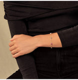 Bracelet en vermeil + pierre de couleurs 645v97