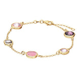 Bracelet en vermeil + pierre de couleurs 645v97