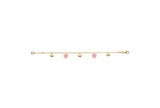 Bracelet enfant en vermeil avec coeurs 648V1