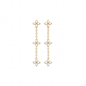 Boucles d'oreilles en acier doré 880J1231