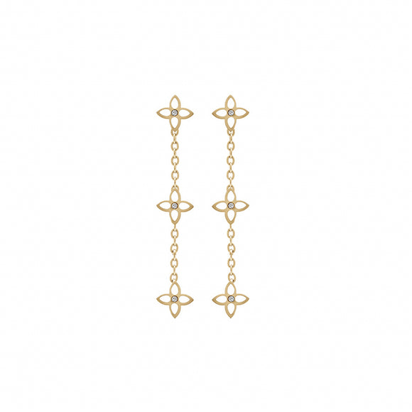 Boucles d'oreilles en acier doré 880J1231