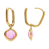 Boucles d'oreilles en acier doré 880J1724