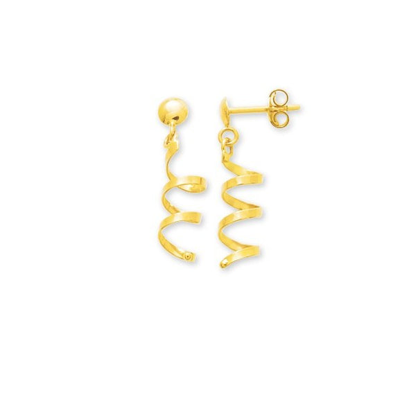 Boucles d'oreilles en or jaune 18ct 382-147