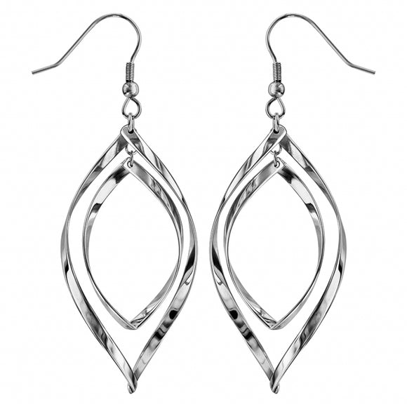 Boucles d'oreilles en acier gouttes 880-1526