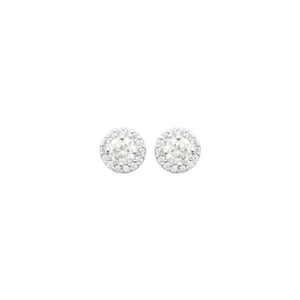 Boucles  d'oreilles en argent et zirconiums 682-2294