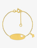Bracelet identité bébé avec papillons 746-23