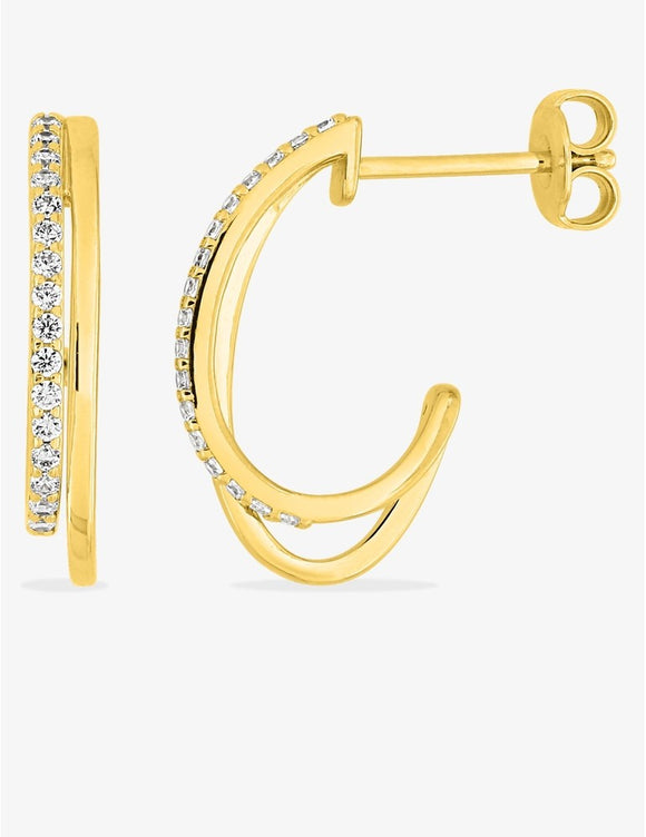 Boucles créoles plaqué or 780-564