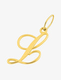 Pendentif en plaqué or initiale L 763-58