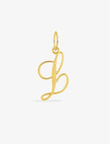 Pendentif en plaqué or initiale L 763-58