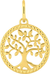 Médaille arbre de vie en plaqué or