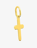 Pendentif croix en plaqué or 762-132