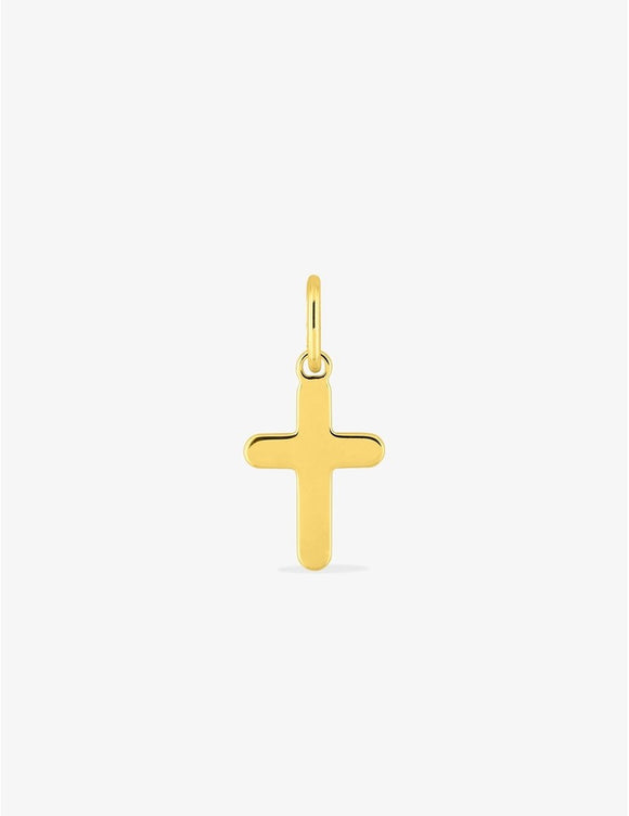 Pendentif croix en plaqué or 762-132
