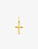 Pendentif croix en plaqué or 762-133