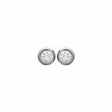 Boucles zirconiums sertis clos 4 mm