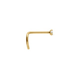 Piercing de nez en acier doré 892-86