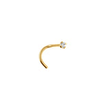 Piercing de nez en acier doré 892-86