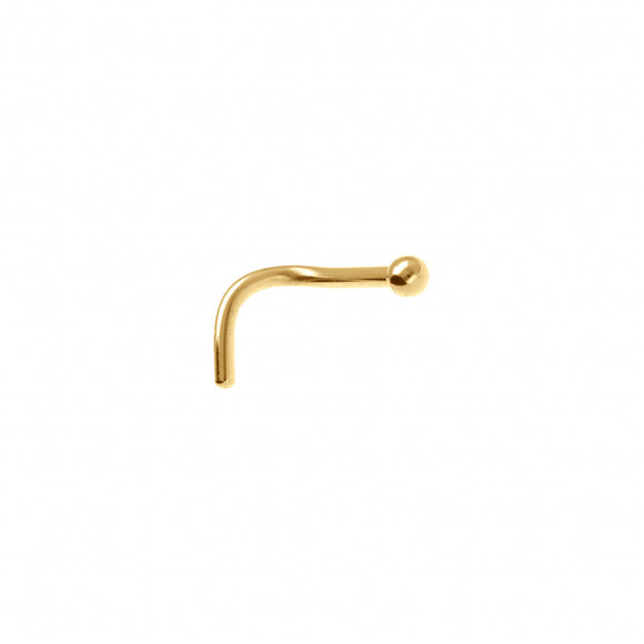 Piercing de nez en acier doré 892-88