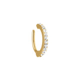 Piercing de nombril en acier doré 892-128